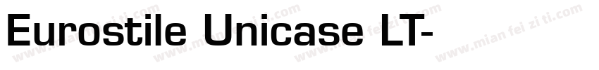 Eurostile Unicase LT字体转换